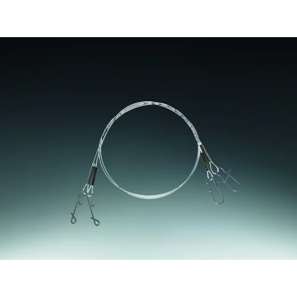 Balzer Shirasu Fluorocarbon Vorfach mit Snap und Tonne 50cm 0,50mm 13kg │ gebundene Vorfächer